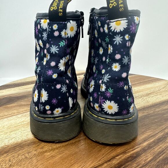 Dr Doc Martens Delaney 1460 Women’s Size 5 Canvas Floral Combat Side Zip Boots - Picture 7 of 8